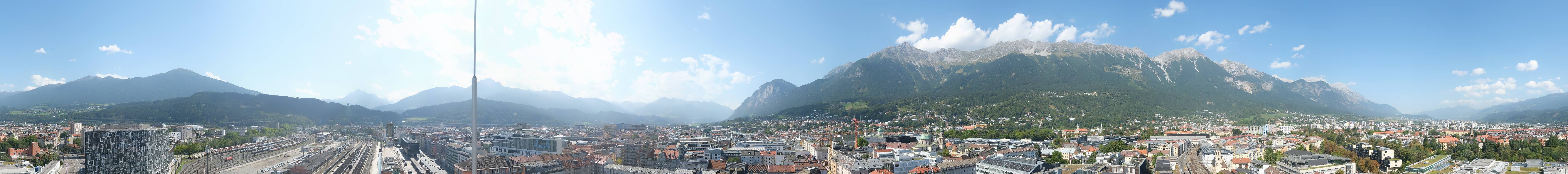 Archiv Foto Webcam Panoramablick - Innsbruck