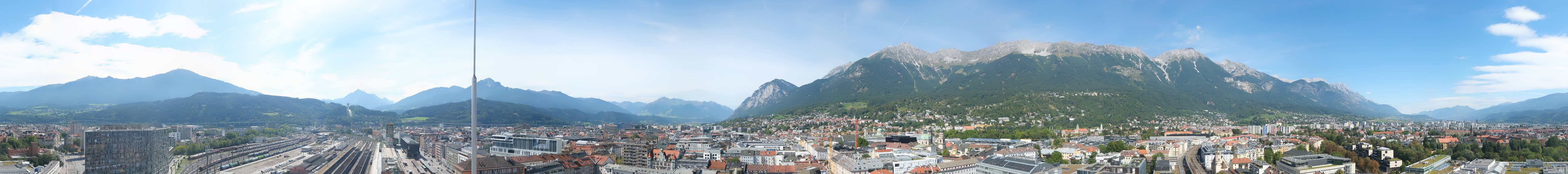 Archiv Foto Webcam Panoramablick - Innsbruck