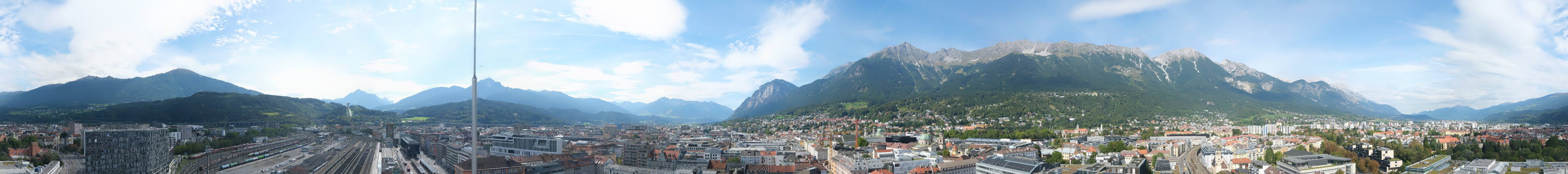 Archiv Foto Webcam Panoramablick - Innsbruck