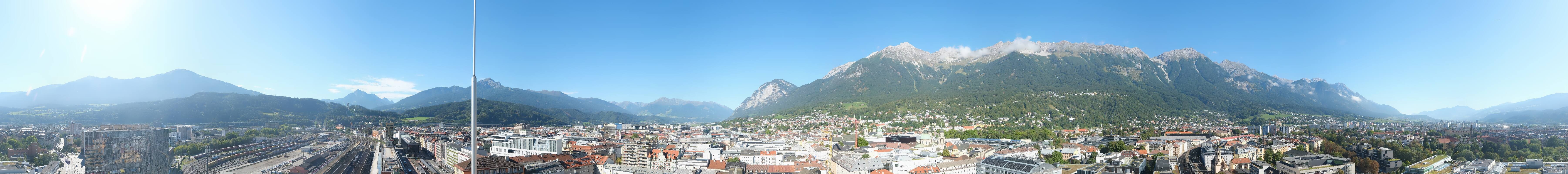Archiv Foto Webcam Panoramablick - Innsbruck