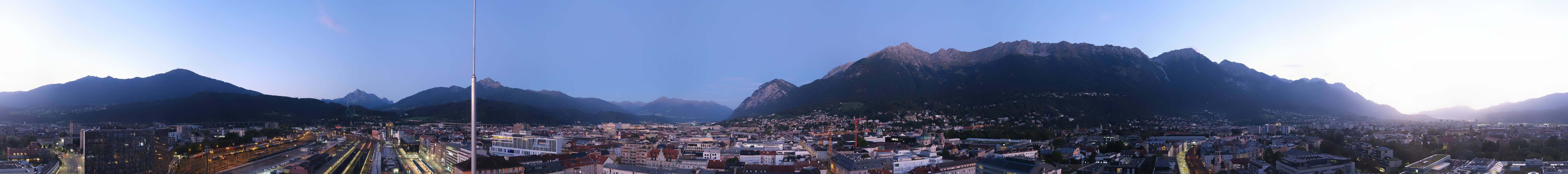 Archiv Foto Webcam Panoramablick - Innsbruck