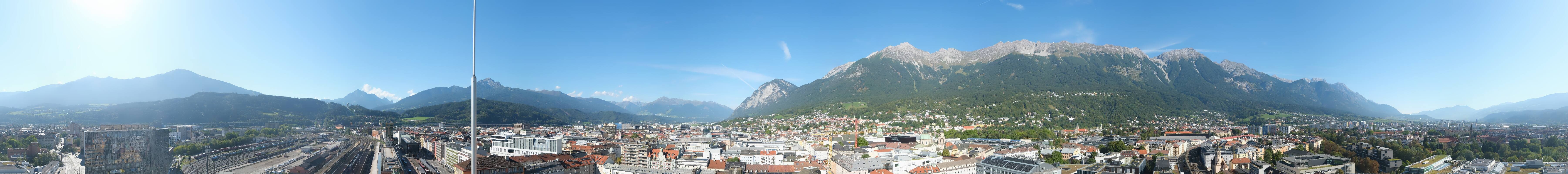 Archiv Foto Webcam Panoramablick - Innsbruck