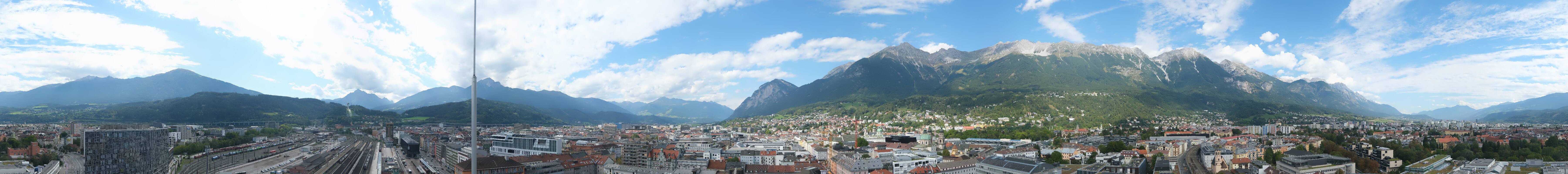 Archiv Foto Webcam Panoramablick - Innsbruck