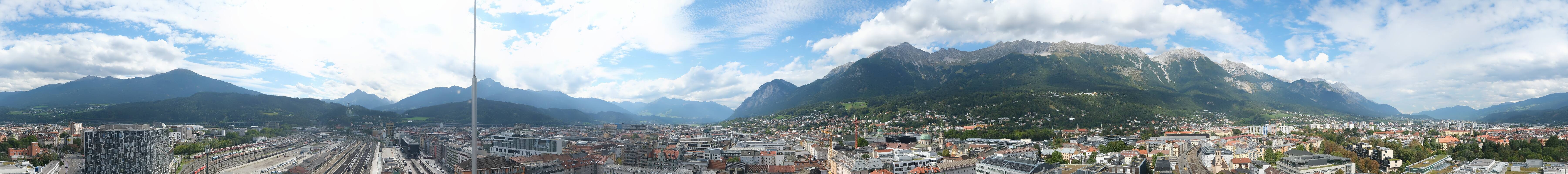 Archiv Foto Webcam Panoramablick - Innsbruck