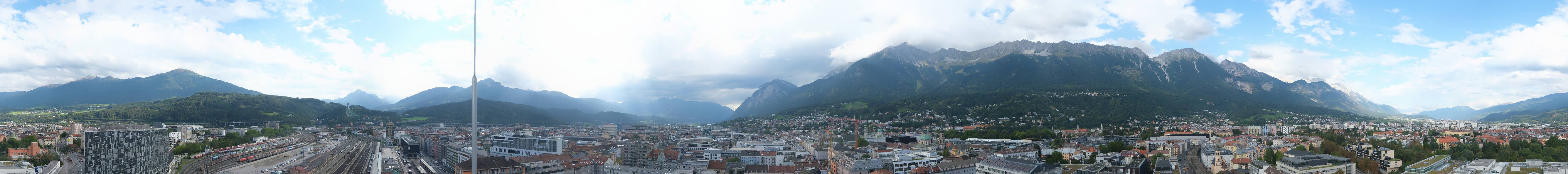Archiv Foto Webcam Panoramablick - Innsbruck