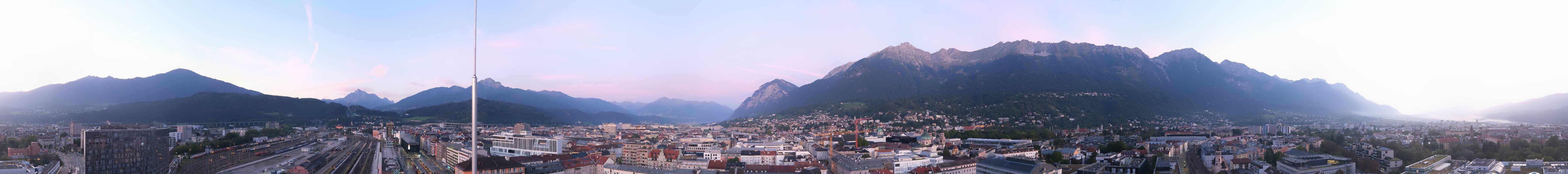 Archiv Foto Webcam Panoramablick - Innsbruck