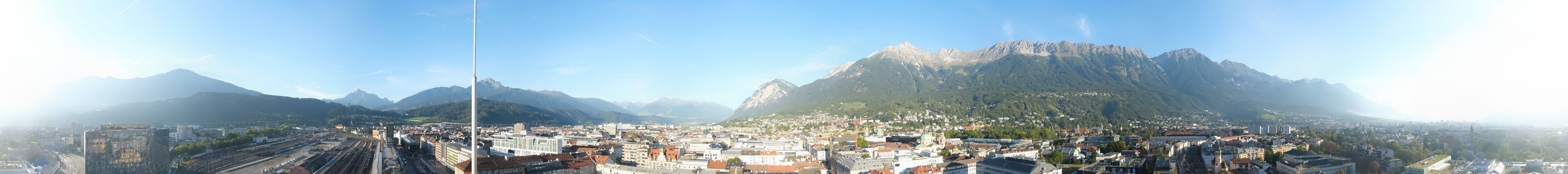 Archiv Foto Webcam Panoramablick - Innsbruck