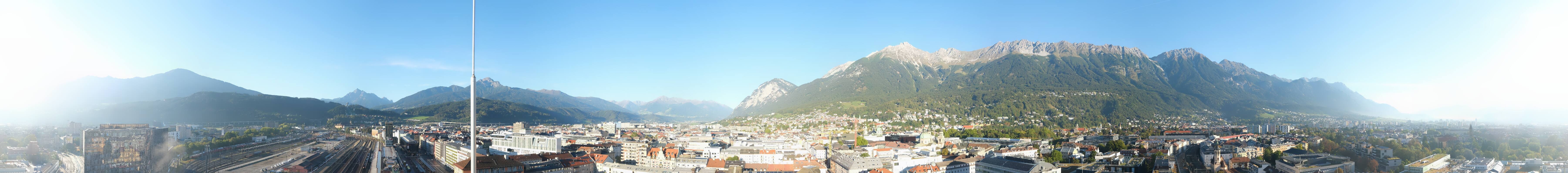 Archiv Foto Webcam Panoramablick - Innsbruck
