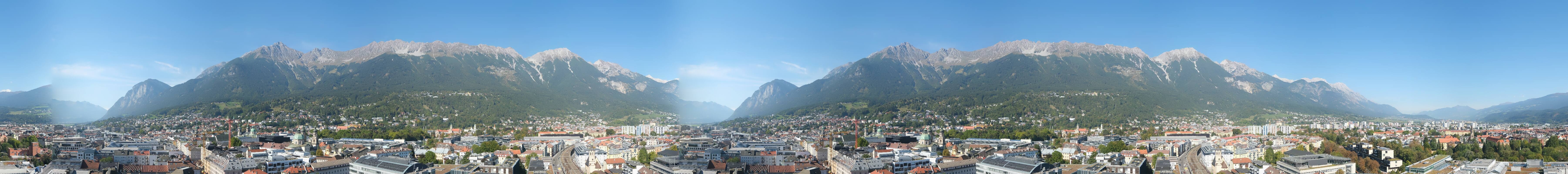 Archiv Foto Webcam Panoramablick - Innsbruck