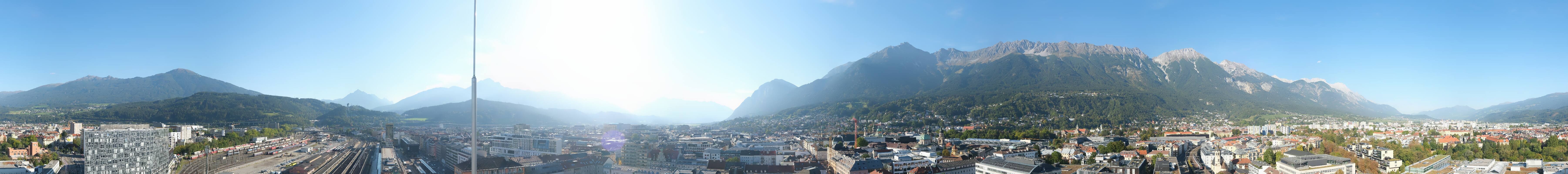 Archiv Foto Webcam Panoramablick - Innsbruck