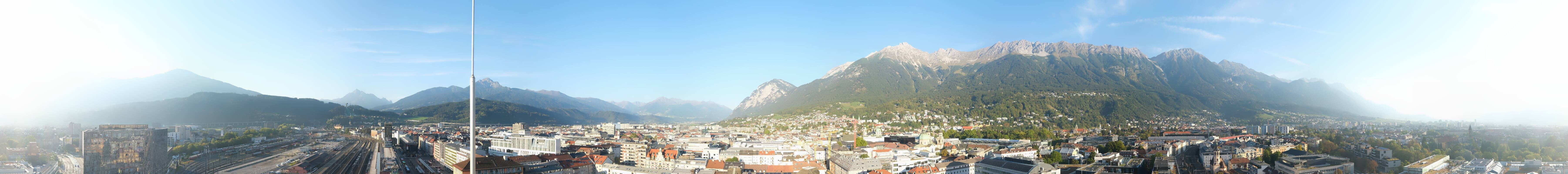 Archiv Foto Webcam Panoramablick - Innsbruck