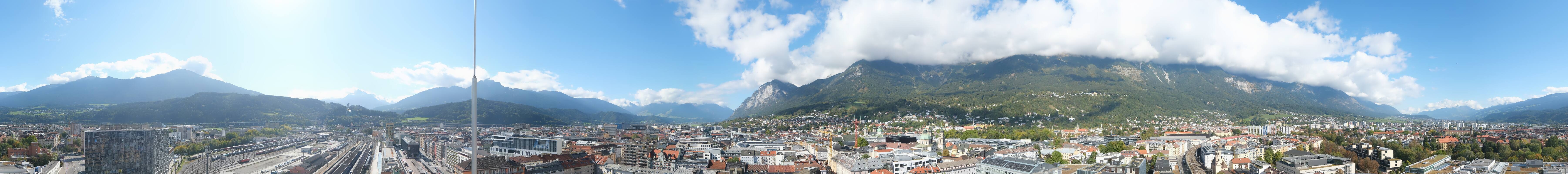 Archiv Foto Webcam Panoramablick - Innsbruck