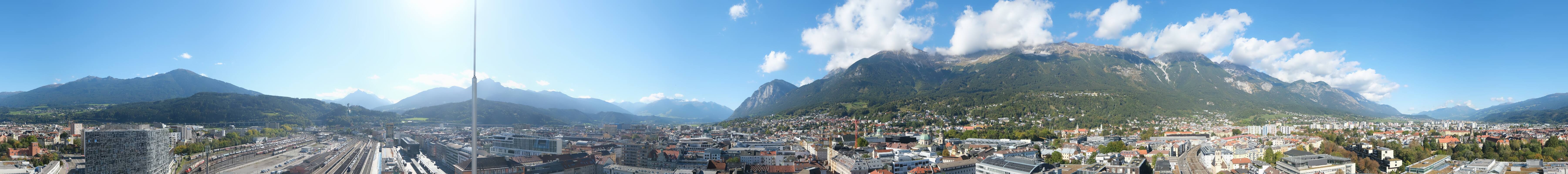 Archiv Foto Webcam Panoramablick - Innsbruck