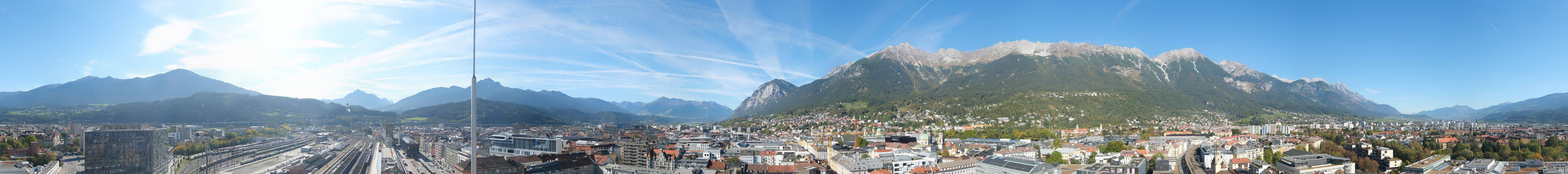 Archiv Foto Webcam Panoramablick - Innsbruck