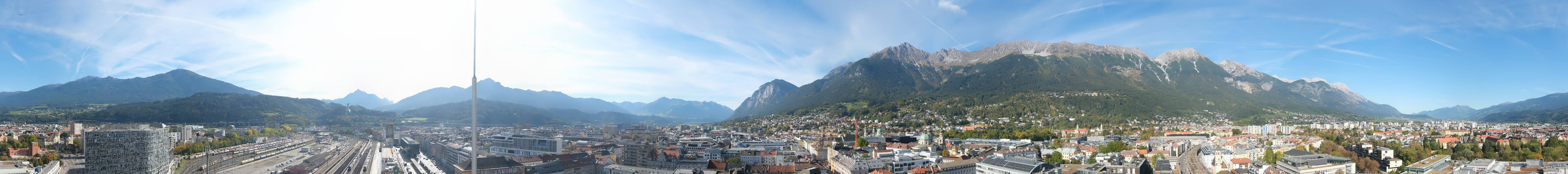 Archiv Foto Webcam Panoramablick - Innsbruck