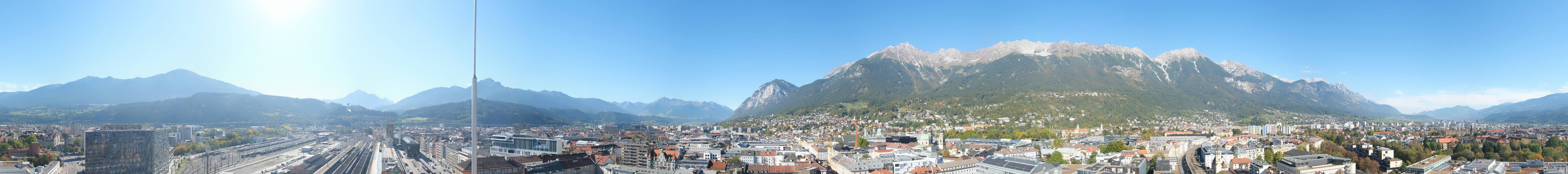 Archiv Foto Webcam Panoramablick - Innsbruck