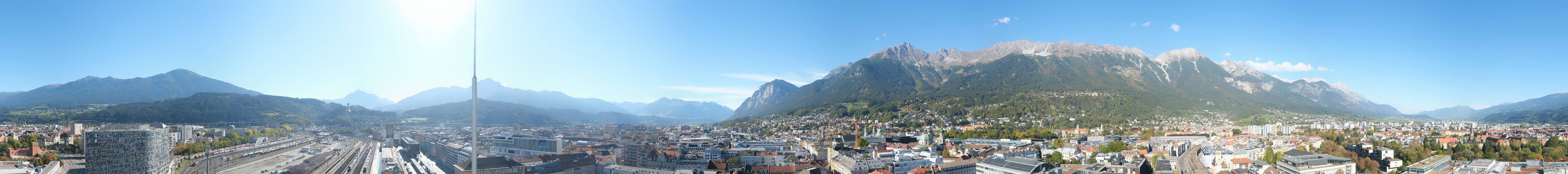 Archiv Foto Webcam Panoramablick - Innsbruck