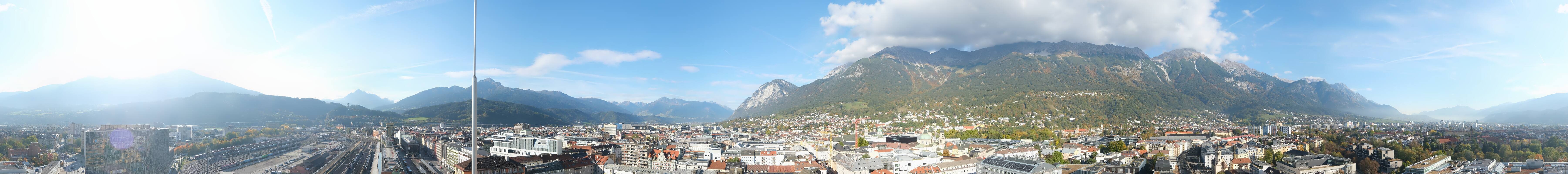 Archiv Foto Webcam Panoramablick - Innsbruck