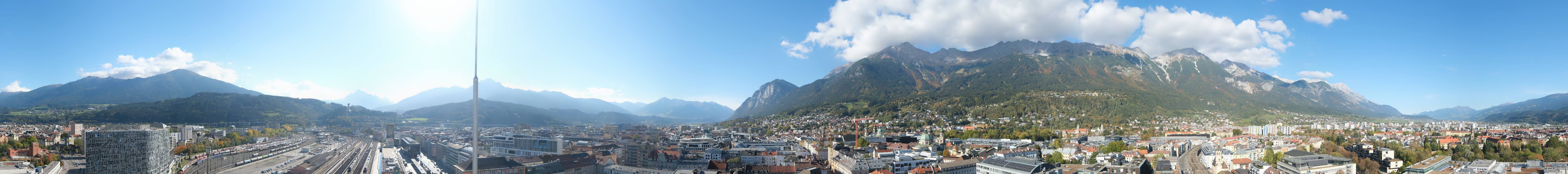 Archiv Foto Webcam Panoramablick - Innsbruck