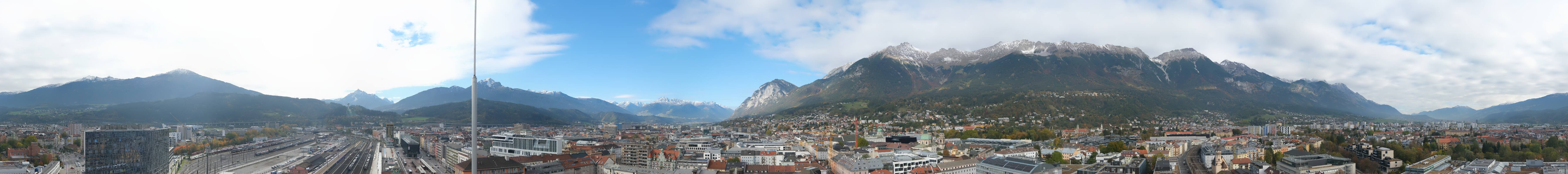 Archiv Foto Webcam Panoramablick - Innsbruck