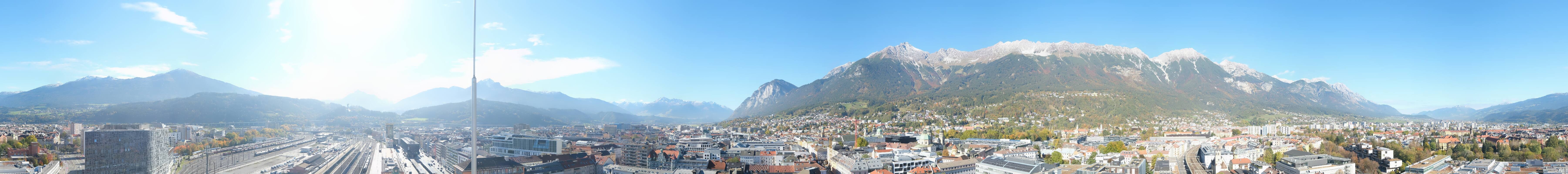 Archiv Foto Webcam Panoramablick - Innsbruck
