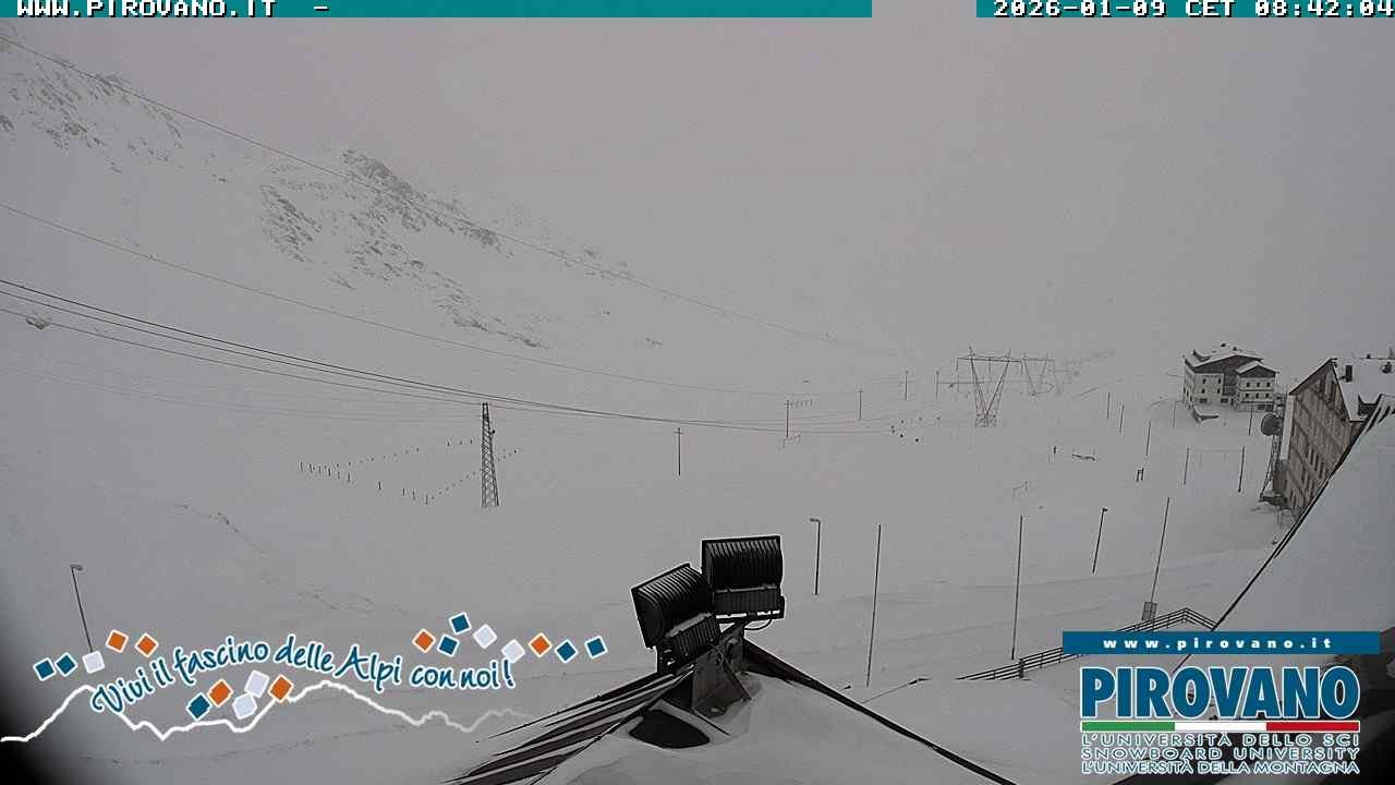 Archiv Foto Webcam Passhöhe Stilfserjoch, Valle del Braulio