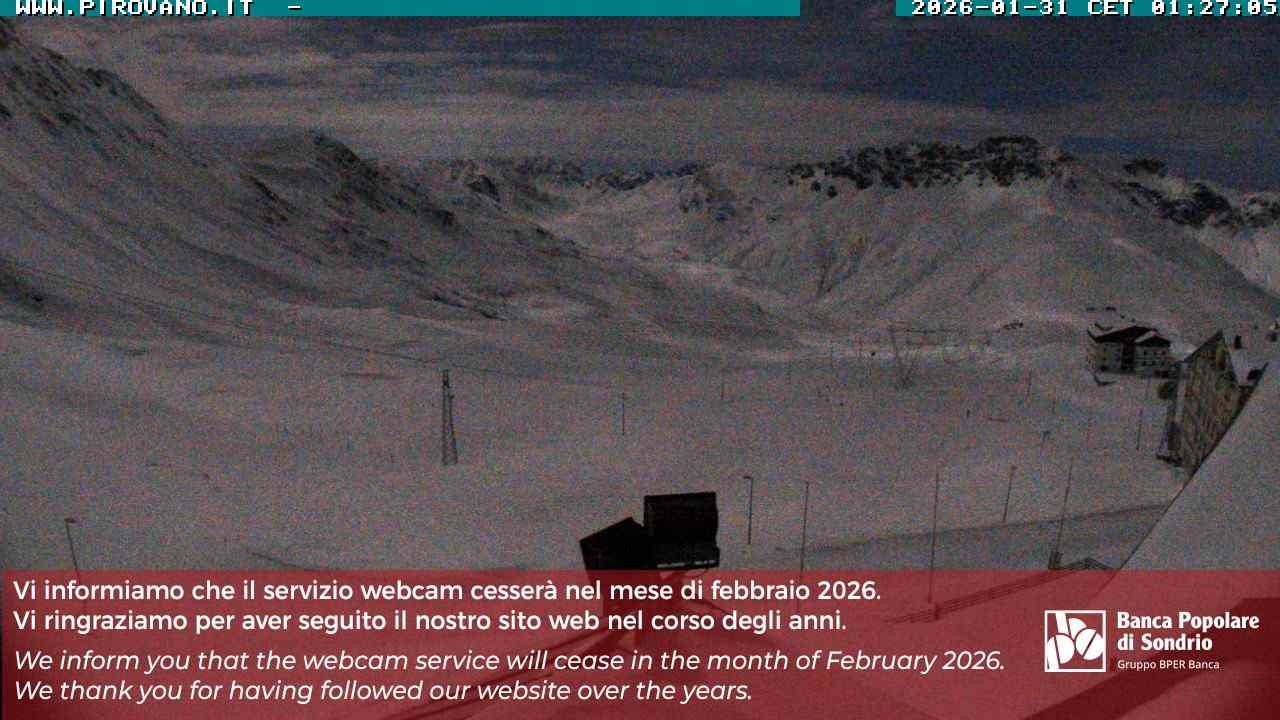 Archiv Foto Webcam Passhöhe Stilfserjoch, Valle del Braulio