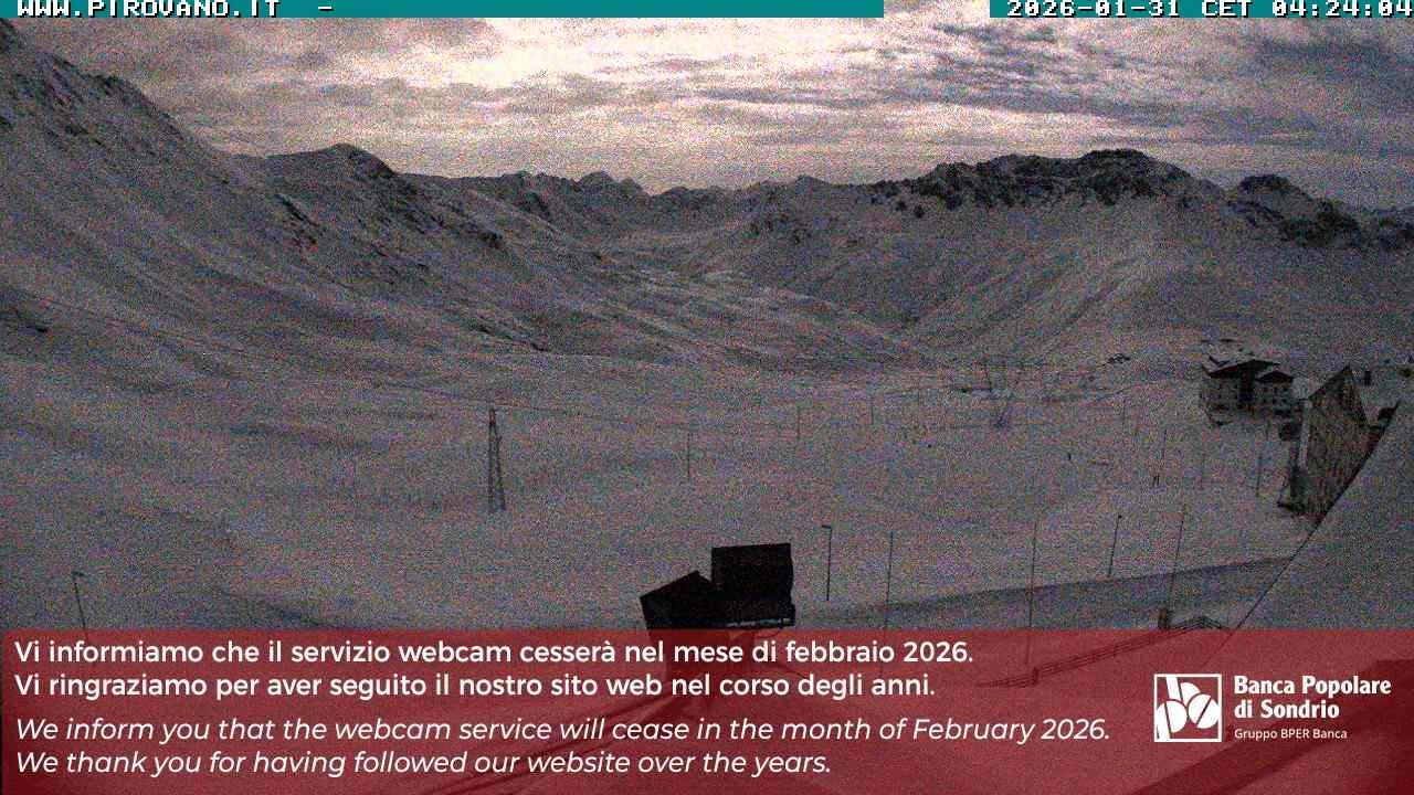 Archiv Foto Webcam Passhöhe Stilfserjoch, Valle del Braulio