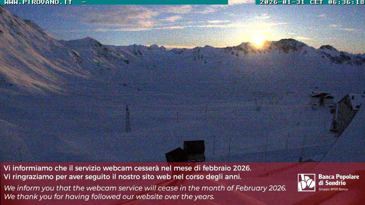 Archiv Foto Webcam Passhöhe Stilfserjoch, Valle del Braulio