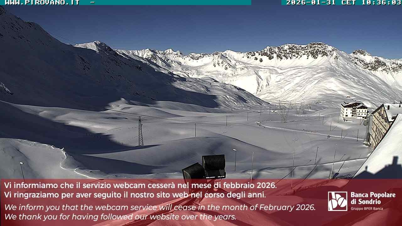 Archiv Foto Webcam Passhöhe Stilfserjoch, Valle del Braulio