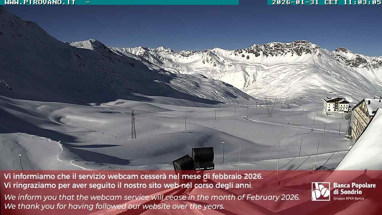 Archiv Foto Webcam Passhöhe Stilfserjoch, Valle del Braulio