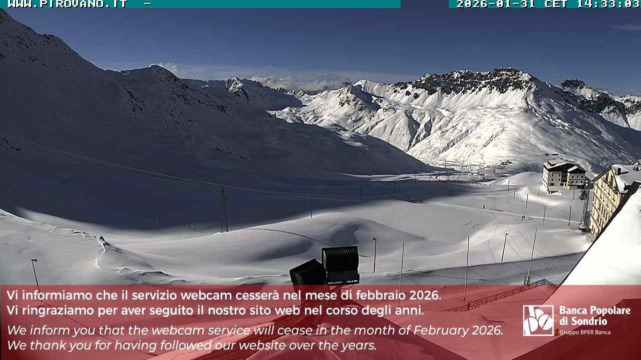 Archiv Foto Webcam Passhöhe Stilfserjoch, Valle del Braulio