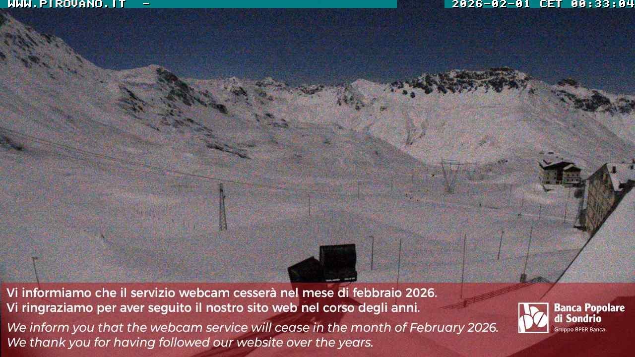 Archiv Foto Webcam Passhöhe Stilfserjoch, Valle del Braulio