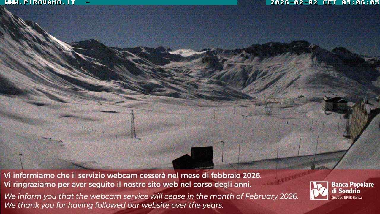 Archiv Foto Webcam Passhöhe Stilfserjoch, Valle del Braulio