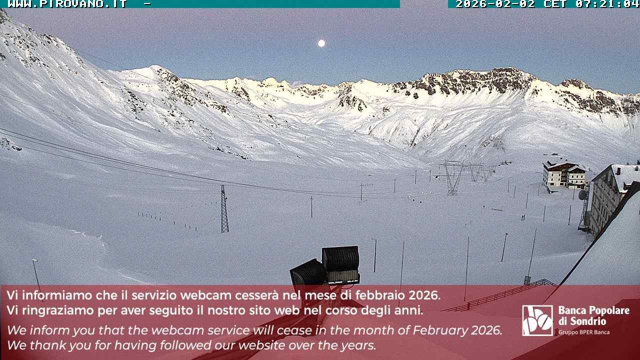 Archiv Foto Webcam Passhöhe Stilfserjoch, Valle del Braulio