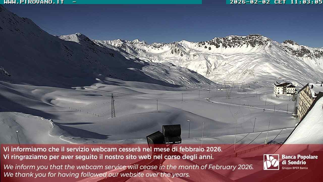 Archiv Foto Webcam Passhöhe Stilfserjoch, Valle del Braulio