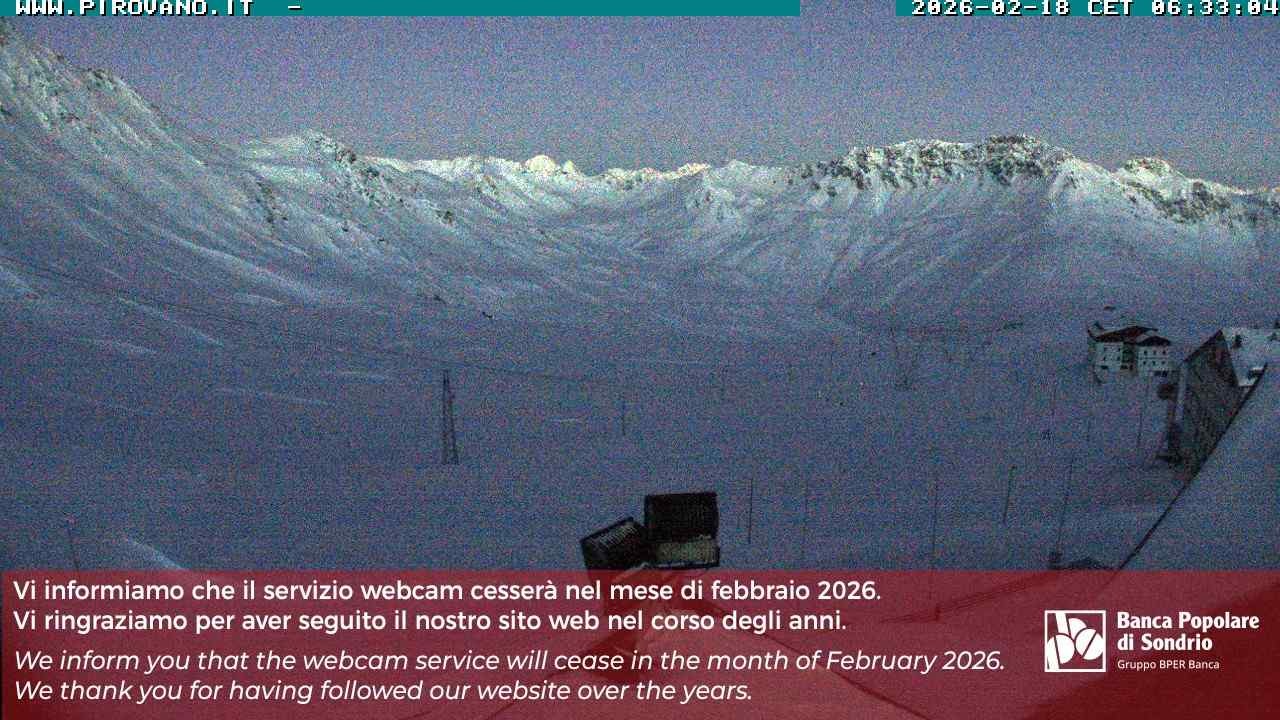 Archiv Foto Webcam Passhöhe Stilfserjoch, Valle del Braulio