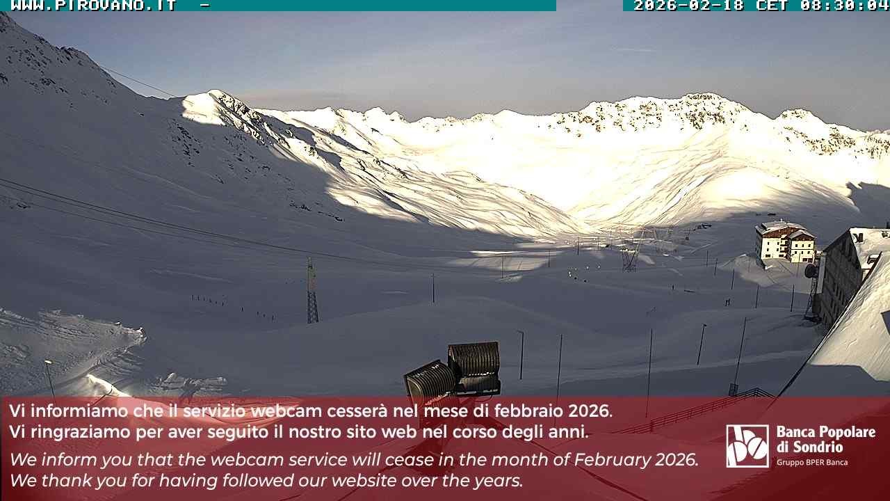 Archiv Foto Webcam Passhöhe Stilfserjoch, Valle del Braulio