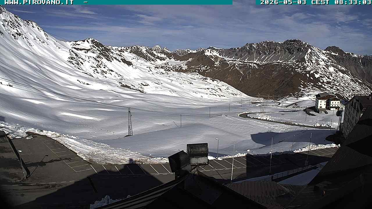 Archiv Foto Webcam Passhöhe Stilfserjoch, Valle del Braulio