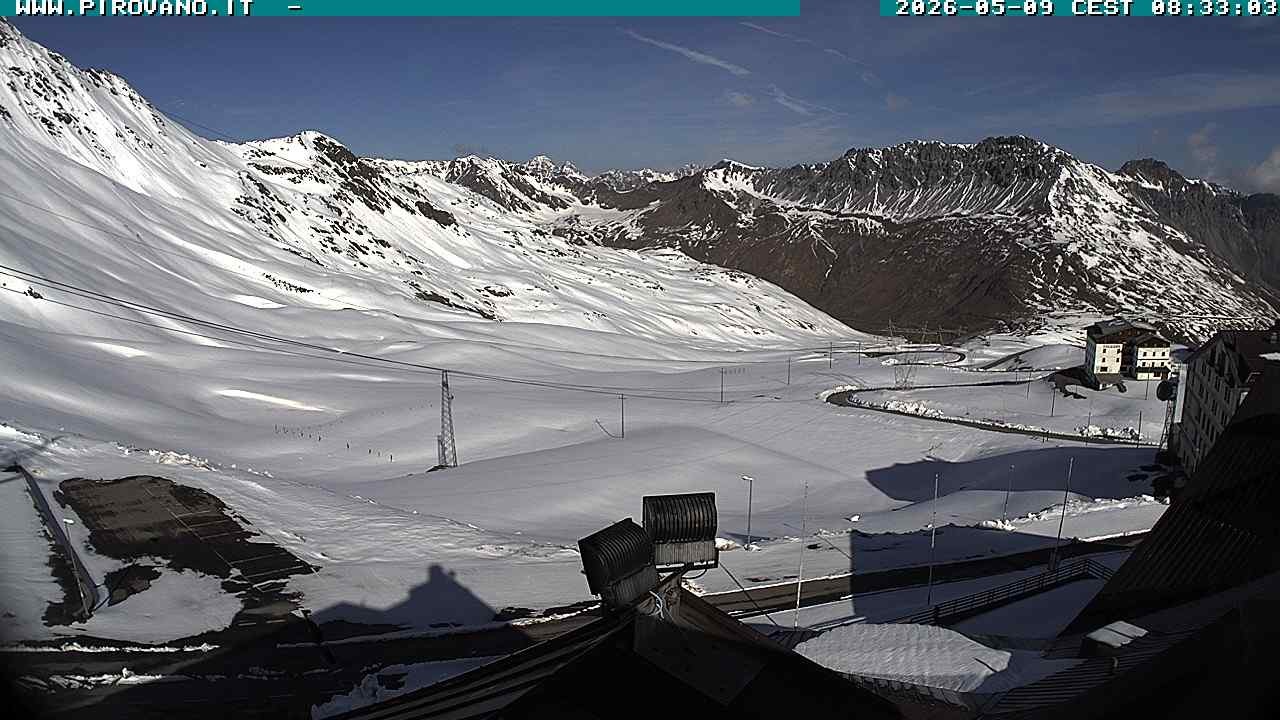 Archiv Foto Webcam Passhöhe Stilfserjoch, Valle del Braulio