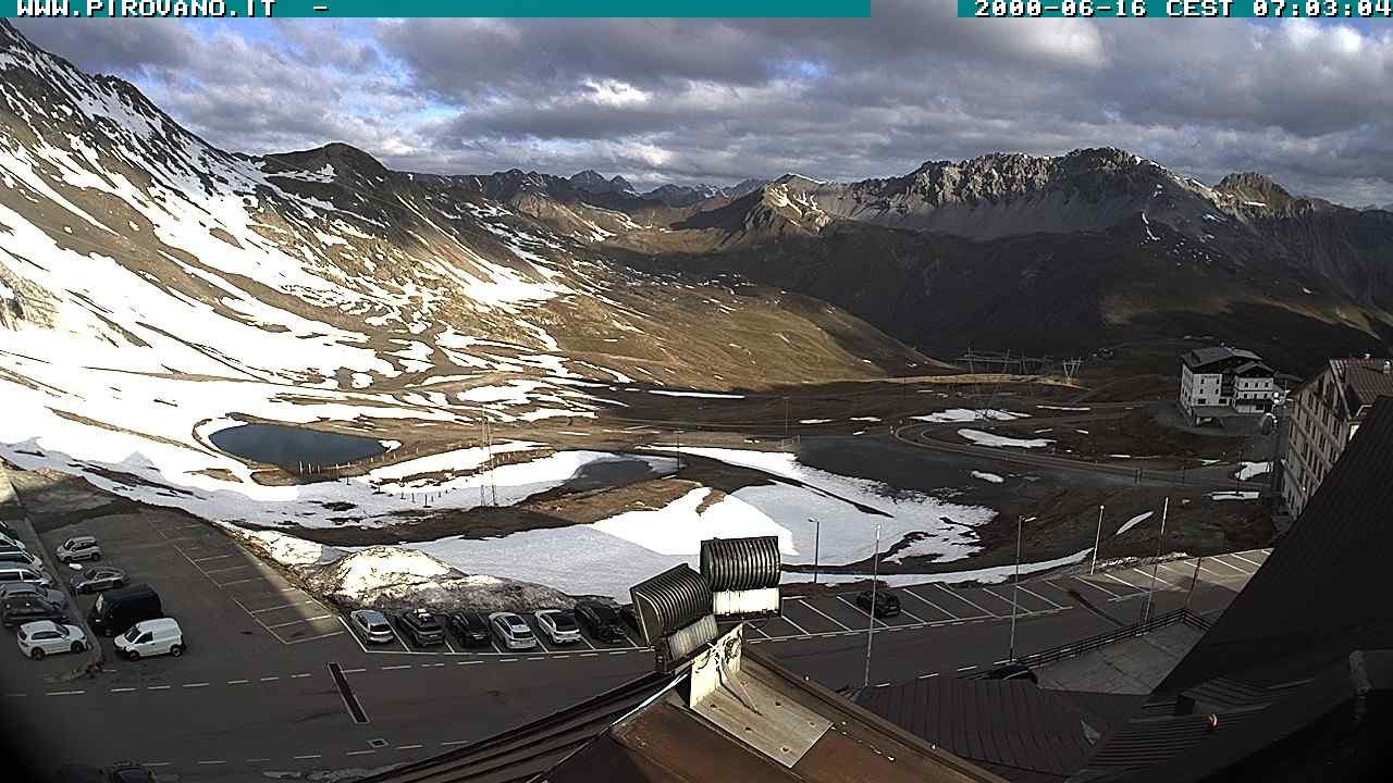 Archiv Foto Webcam Passhöhe Stilfserjoch, Valle del Braulio