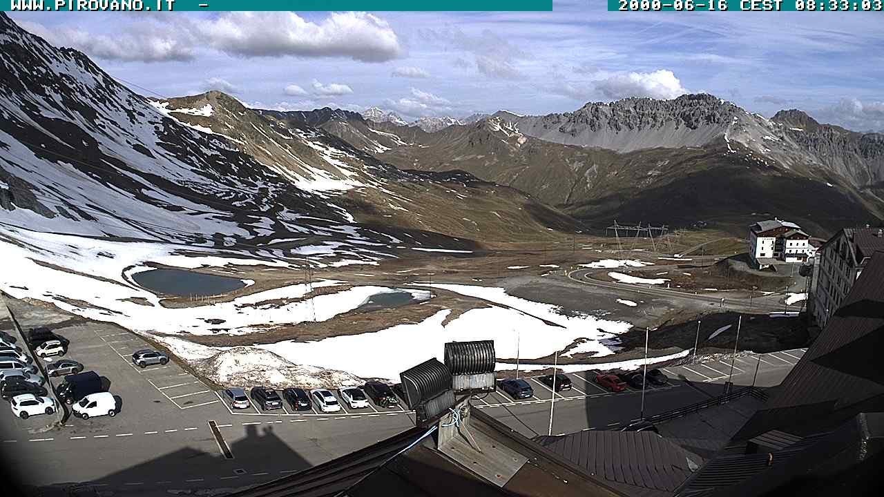 Archiv Foto Webcam Passhöhe Stilfserjoch, Valle del Braulio