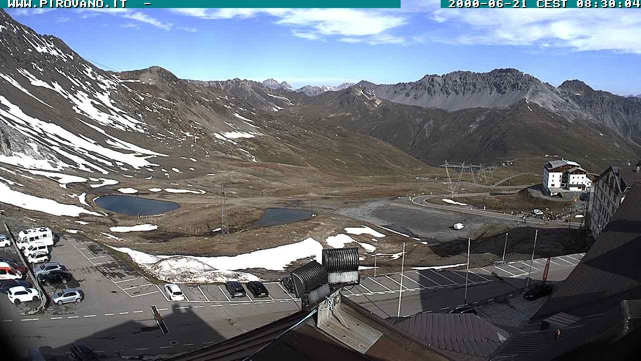 Archiv Foto Webcam Passhöhe Stilfserjoch, Valle del Braulio