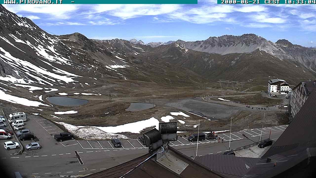 Archiv Foto Webcam Passhöhe Stilfserjoch, Valle del Braulio
