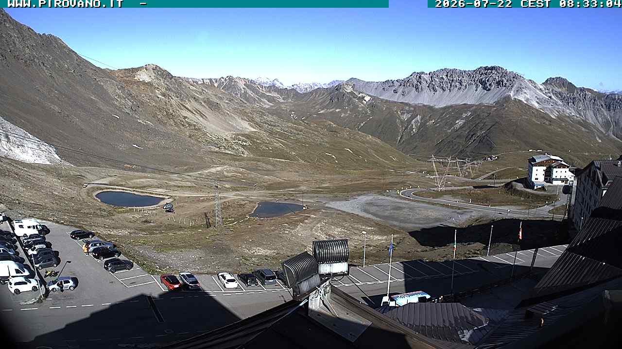 Archiv Foto Webcam Passhöhe Stilfserjoch, Valle del Braulio