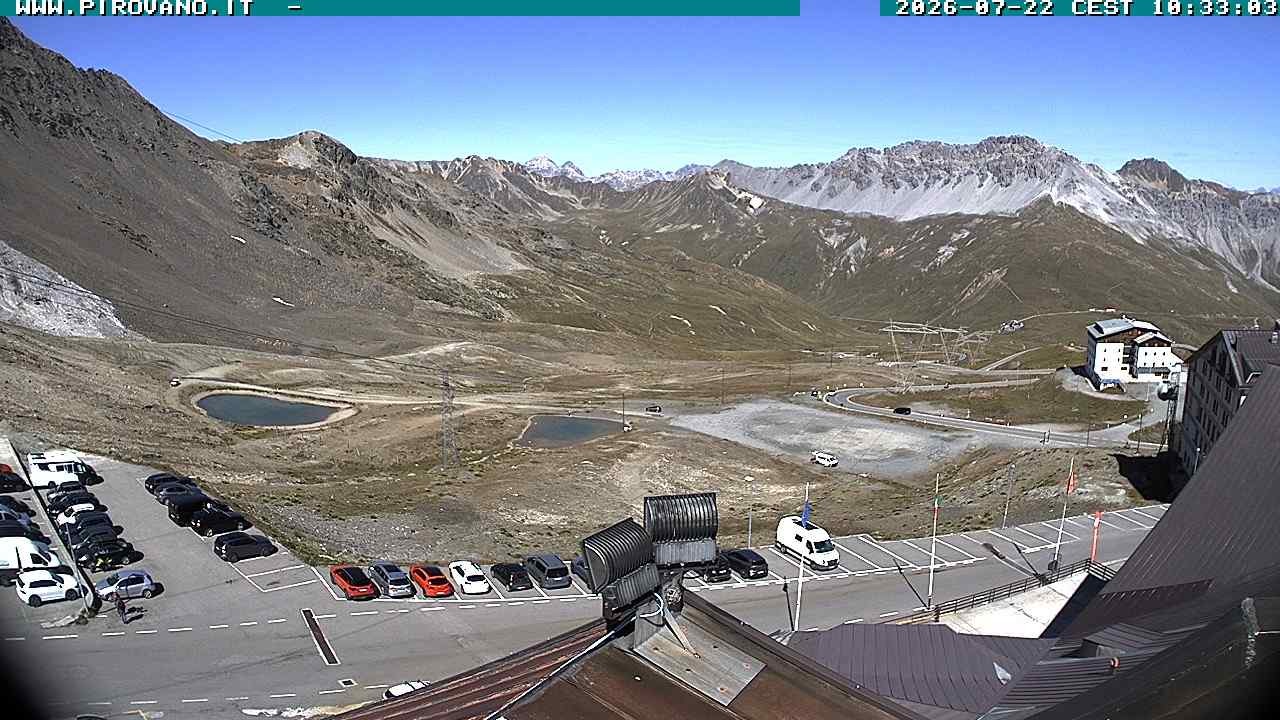 Archiv Foto Webcam Passhöhe Stilfserjoch, Valle del Braulio