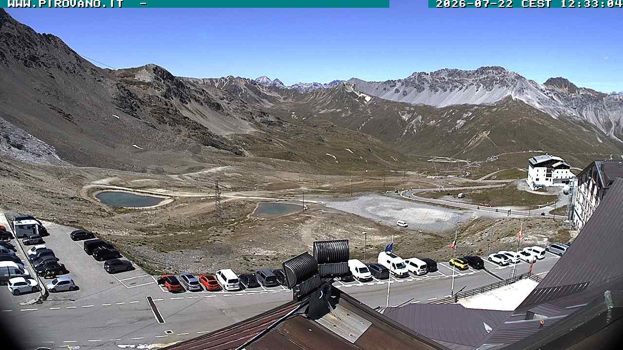 Archiv Foto Webcam Passhöhe Stilfserjoch, Valle del Braulio