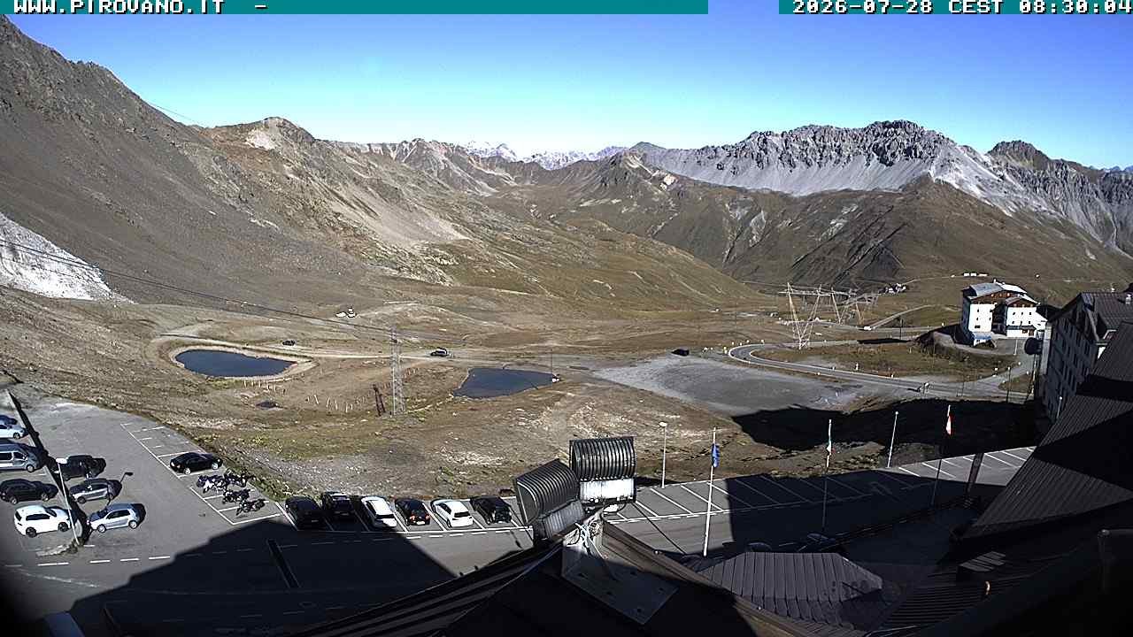 Archiv Foto Webcam Passhöhe Stilfserjoch, Valle del Braulio