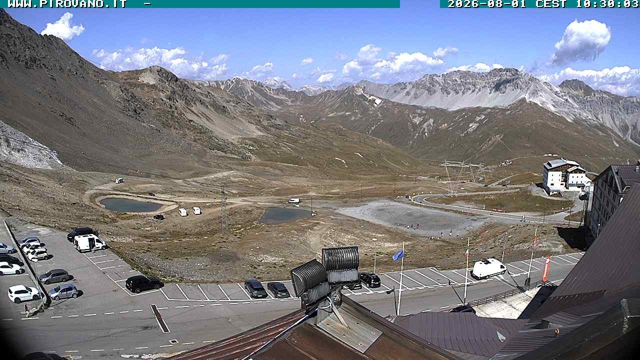Archiv Foto Webcam Passhöhe Stilfserjoch, Valle del Braulio