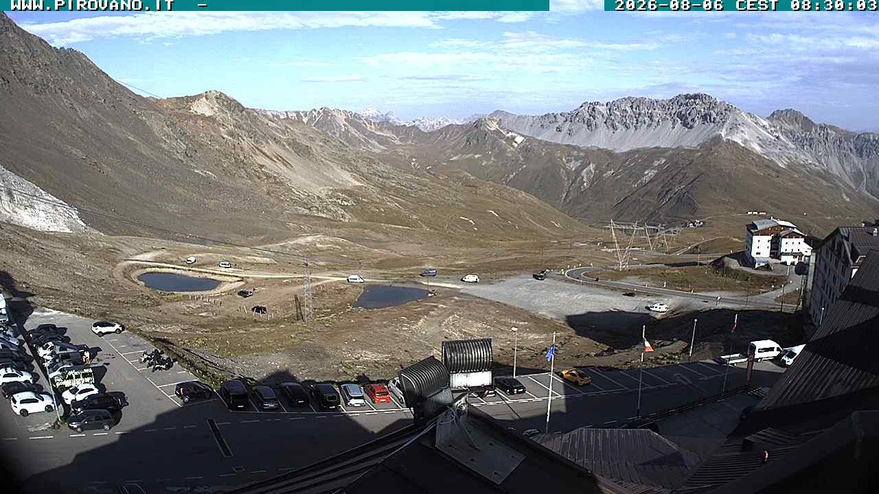 Archiv Foto Webcam Passhöhe Stilfserjoch, Valle del Braulio